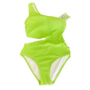 Michael Kors One Shoulder Bikini swimsuit Set size L